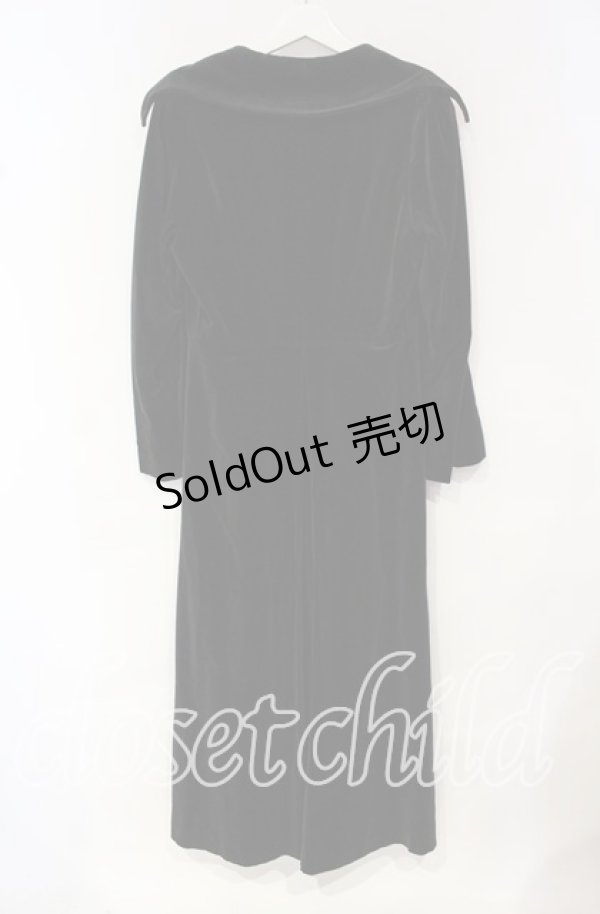 画像3: Moi-meme-Moitie / 別珍伯爵コート  ブラック O-25-10-18-049-MO-CO-OW-OS (3)