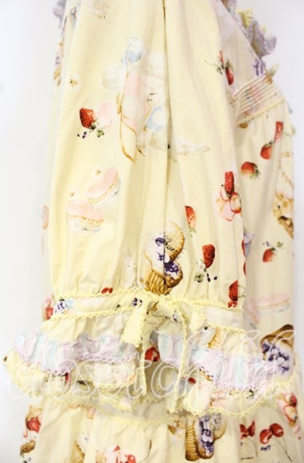 画像6: PINK HOUSE / スイーツスプリングバニープリントパッチワークワンピース  クリームイエロー O-25-10-18-062-LO-OP-OW-OS (6)