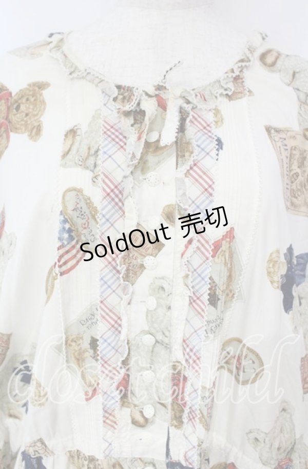 画像2: PINK HOUSE / TEDDY'S MEMORIESワンピース【お直しあり】  アイボリー O-25-10-18-070-LO-OP-IG-OS (2)
