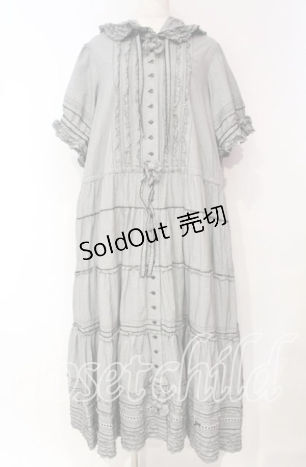 画像1: PINK HOUSE / ギンガムチェックフードワンピース【お直しあり】  クロ O-25-10-18-074-LO-OP-IG-OS (1)