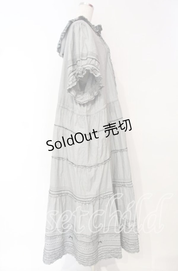 画像4: PINK HOUSE / ギンガムチェックフードワンピース【お直しあり】  クロ O-25-10-18-074-LO-OP-IG-OS (4)