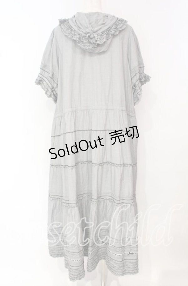 画像5: PINK HOUSE / ギンガムチェックフードワンピース【お直しあり】  クロ O-25-10-18-074-LO-OP-IG-OS (5)