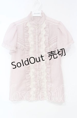 画像: axes femme / ローズレース使いブラウス M ピンク O-25-10-18-087-AX-BL-OW-OS