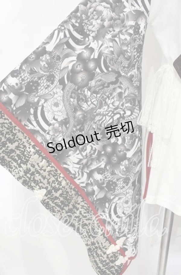 画像3: Qutie Frash / 2017年パティキュラ限定 着物カーディガン  モノクロ O-25-10-18-090-QU-JA-OW-ZI (3)