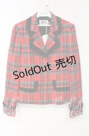 画像: Katie / THE CUREフリルドジャケット F アカ O-25-10-18-094-LO-JA-OW-OS