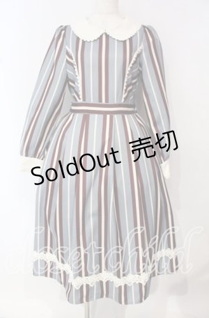 画像: axes femme kawaii / レジメンワンピース M サックス O-25-10-18-002-AX-OP-OW-OS