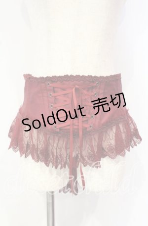 画像: Enchantlic Enchantilly / チュールレースリボンコルセット  ワイン O-25-10-18-011-LO-TO-OW-OS
