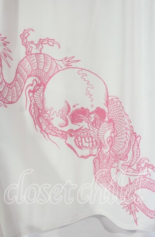 画像3: Qutie Frash / ハカマロングスカート  シロ×ピンク O-25-10-18-018-QU-SK-OW-OS (3)