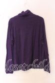 画像3: ALGONQUINS / 刺繍入りハイネックカットソー  パープル O-25-10-19-034-AL-TO-IG-OS (3)