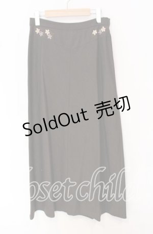 画像: 【SALE】TOMATSU / フラワー刺繍ロングスカート 40 ブラウン O-25-10-19-051-LO-SK-IG-ZT224