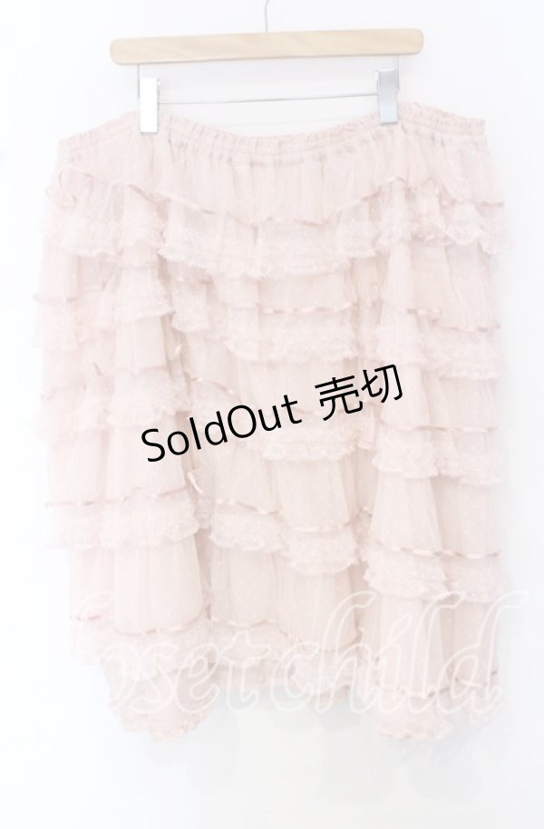 画像3: PINK HOUSE / ダイヤチュチュチュール×ダイヤチュール使いスカート【お直しあり】  ピンク O-25-10-19-056-LO-SK-IG-OS (3)