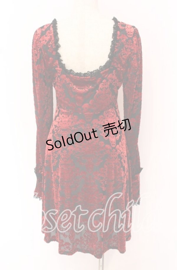 画像2: KILL STAR / ETARNAL TORMENT MINI DRESS ドレス S ブラック＊レッド O-25-10-19-001-SL-OP-IG-OS (2)