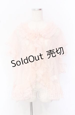 画像: PINK HOUSE / ドットチュールオーバーブラウス【お直しあり】  ピンク O-25-10-19-067-LO-BL-IG-OS
