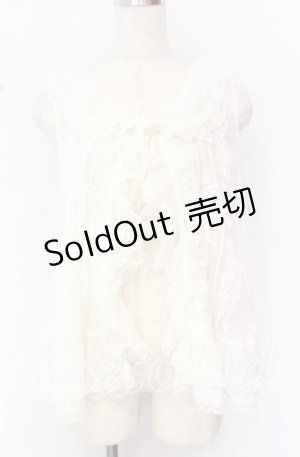 画像: PINK HOUSE / ドットチュールベスト【お直しあり】  シロ O-25-10-19-068-LO-TO-IG-OS