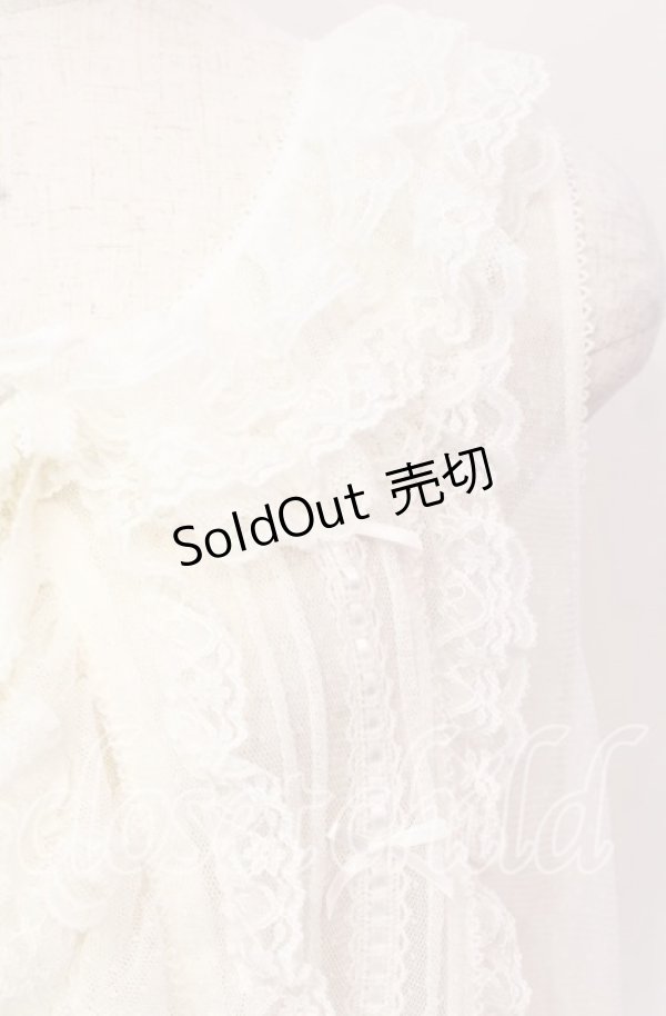 画像2: PINK HOUSE / ドットチュールベスト【お直しあり】  シロ O-25-10-19-068-LO-TO-IG-OS (2)