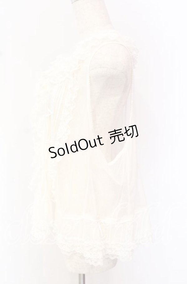 画像3: PINK HOUSE / ドットチュールベスト【お直しあり】  シロ O-25-10-19-068-LO-TO-IG-OS (3)