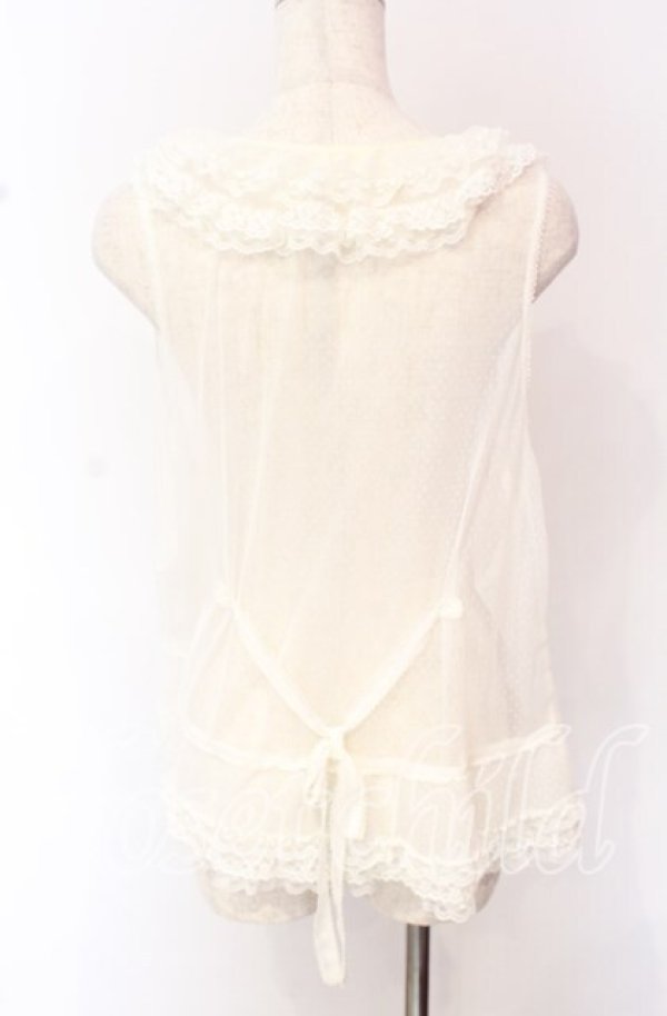 画像5: PINK HOUSE / ドットチュールベスト【お直しあり】  シロ O-25-10-19-068-LO-TO-IG-OS (5)