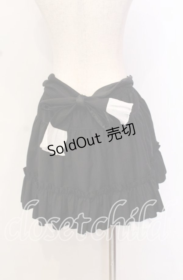 画像2: PUTUMAYO / Plasmagica・自作じゃないにゃ♪スカート M ブラック×ホワイト O-25-10-19-007-PT-SK-IG-OS (2)