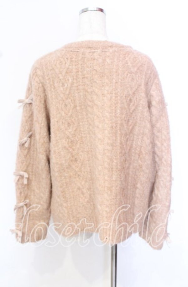 画像4: PINK HOUSE / ミニリボンいっぱいカーディガン  ピンク O-25-10-19-071-LO-TO-IG-OS (4)