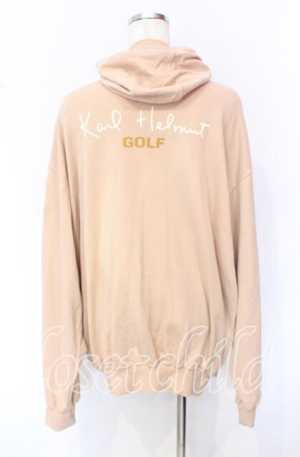 画像4: 【SALE】Karl Helmut / ゴルフカールくん刺繍ジップパーカー L ピンクベージュ O-25-10-19-072-EL-TO-IG-ZT059 (4)