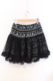 画像3: PEACE NOW / チュールレイヤードプリントスカート M ブラック O-25-10-19-009-PU-SK-IG-OS (3)