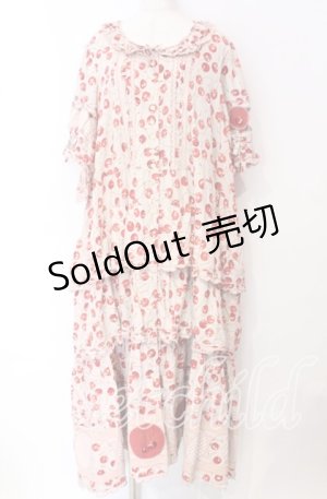 画像: PINK HOUSE / チェリーのパッチワークワンピース【お直しあり】  ピンク O-25-10-19-086-LO-OP-IG-OS