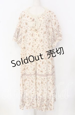 画像: PINK HOUSE / チェックいちごロングワンピース【お直しあり】  アイボリー O-25-10-19-090-LO-OP-IG-OS