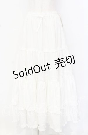 画像: metamorphose / 共フリルロングペチコート  シロ O-25-10-19-097-ME-SK-IG-OS