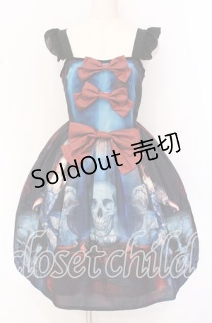 画像: Royal Princess Alice / Bone of the devilジャンパースカート  ブルー×レッド×ブラック O-25-10-19-107-LO-OP-IG-OS