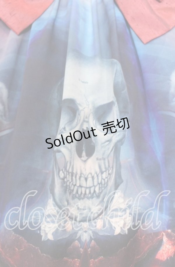 画像3: Royal Princess Alice / Bone of the devilジャンパースカート  ブルー×レッド×ブラック O-25-10-19-107-LO-OP-IG-OS (3)