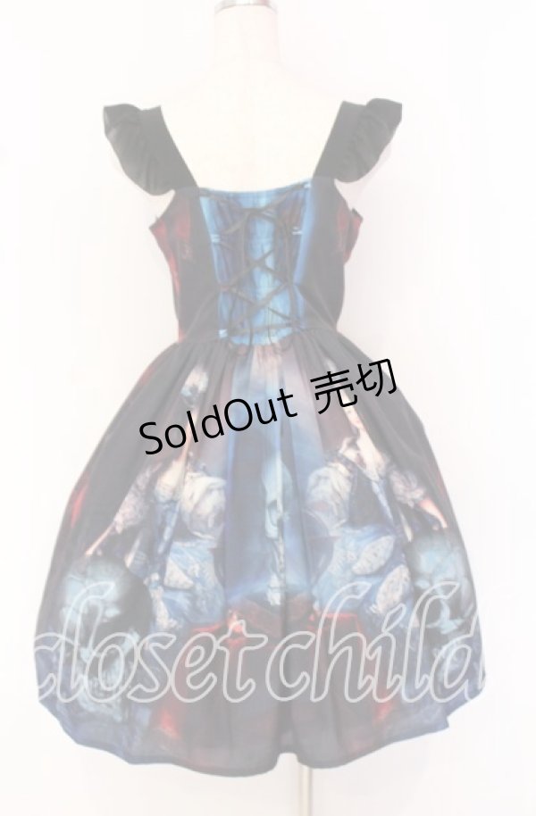 画像6: Royal Princess Alice / Bone of the devilジャンパースカート  ブルー×レッド×ブラック O-25-10-19-107-LO-OP-IG-OS (6)