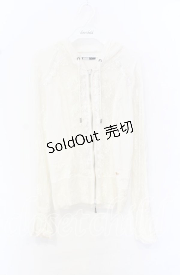 画像1: Ozz oneste / レースブレード配色パーカー  ホワイト O-25-10-19-017-OO-TO-IG-OS (1)