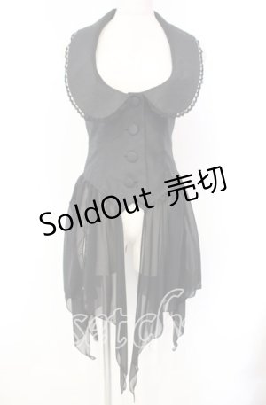 画像: ATELIER PIERROT / イレギュラーベスト  ブラック O-25-10-20-037-EL-TO-OW-OS