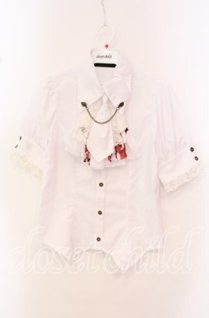 画像: h.NAOTO / Bloody Roseジャボブラウス  ホワイト O-25-10-20-040-HN-BL-OW-OS