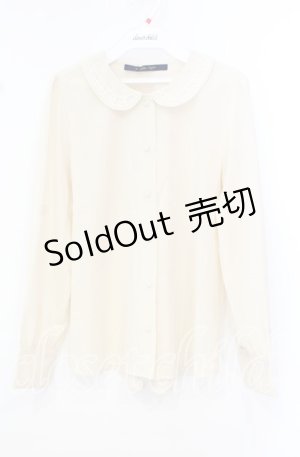画像: an another angelus / レース使い丸襟ブラウス F アイボリー O-25-10-20-045-CA-BL-OW-OS