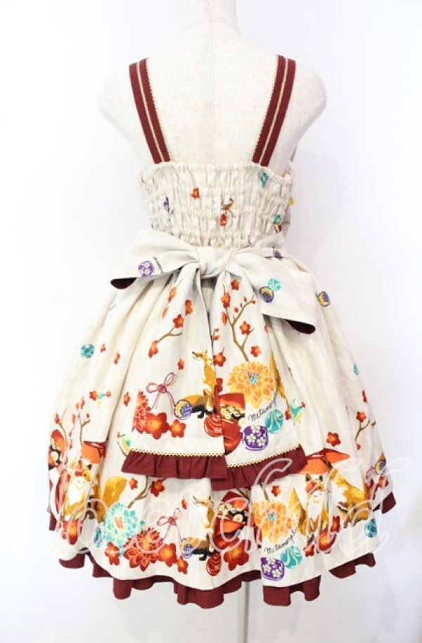 画像5: metamorphose / 春告げ鳥の恋うららプリーツジャンパースカート  オフシロ系 O-25-10-20-004-ME-OP-OW-OS (5)