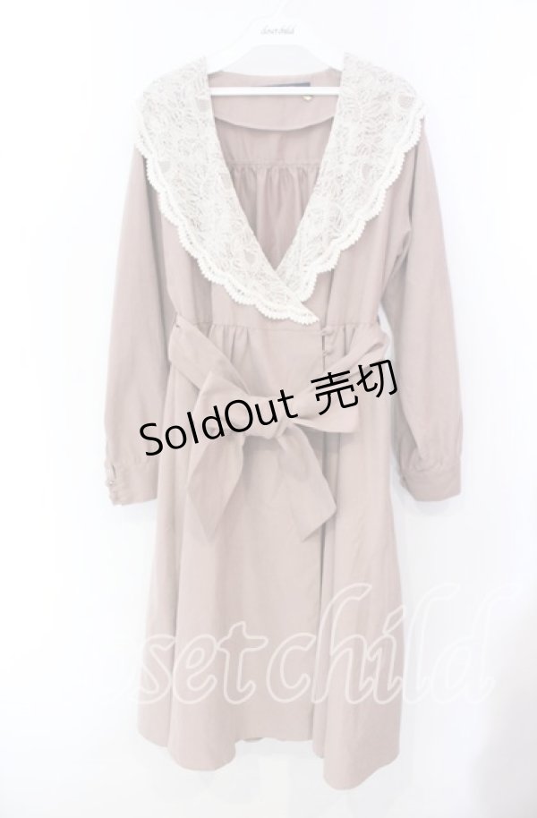 画像1: 【SALE】an another angelus / レース衿カシュクールワンピース F ピンク O-25-10-20-062-CA-OP-OW-ZT153 (1)