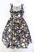 画像1: Angelic Pretty / Happy Park Carnivalジャンパースカート  クロ O-25-10-20-005-AP-OP-OW-OS (1)