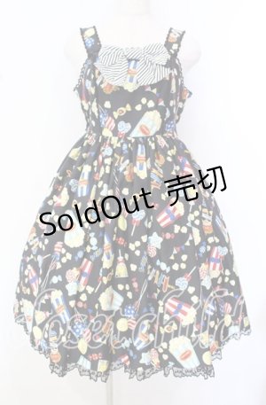 画像: Angelic Pretty / Happy Park Carnivalジャンパースカート  クロ O-25-10-20-005-AP-OP-OW-OS