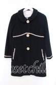 画像1: MILK / シェルブールコート  クロ×ピンク O-25-10-20-066-ML-CO-IG-OS (1)