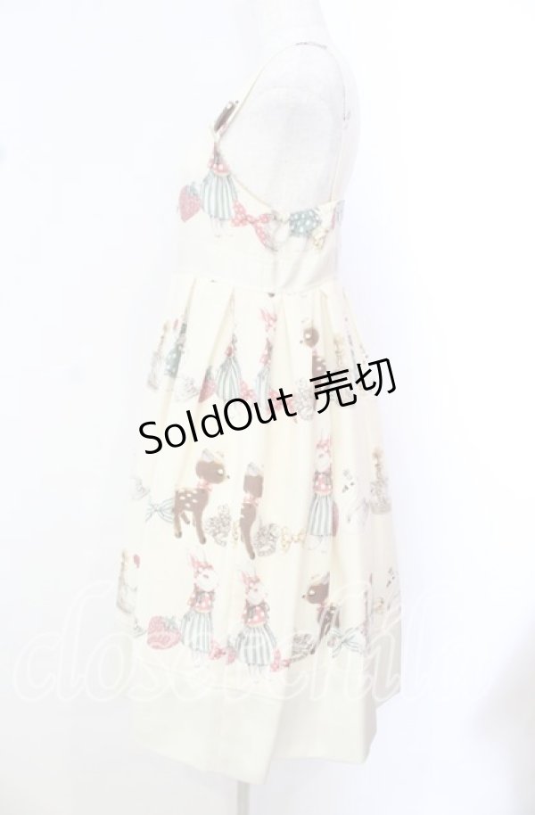 画像3: 【SALE】Emily Temple cute / アンティークジュエリーノースリーブワンピース  アイボリー O-25-10-20-079-ET-OP-IG-ZT279 (3)