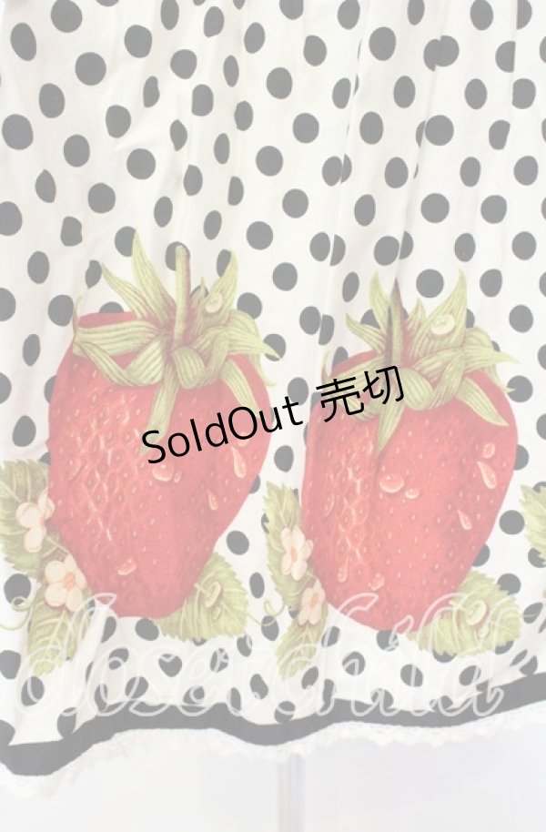 画像3: Emily Temple cute / ドット&いちごワンピース  アイボリー×クロ O-25-10-20-081-ET-OP-IG-OS (3)