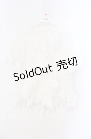 画像: PINK HOUSE / レース使いボレロ風ブラウス  シロ O-25-10-20-085-LO-BL-IG-OS