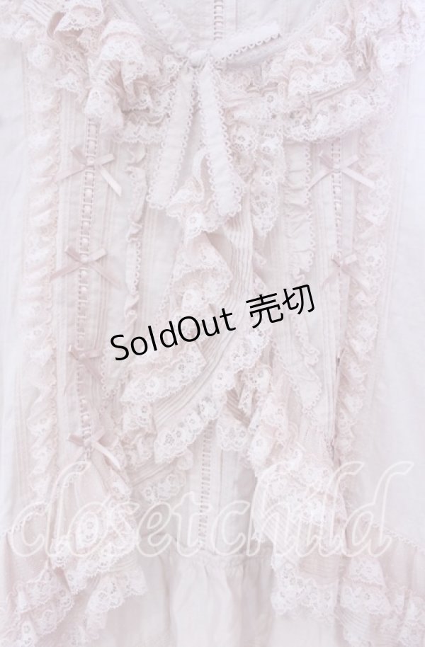 画像2: PINK HOUSE / レース使いボレロ風ブラウス  ピンク O-25-10-20-086-LO-BL-IG-OS (2)