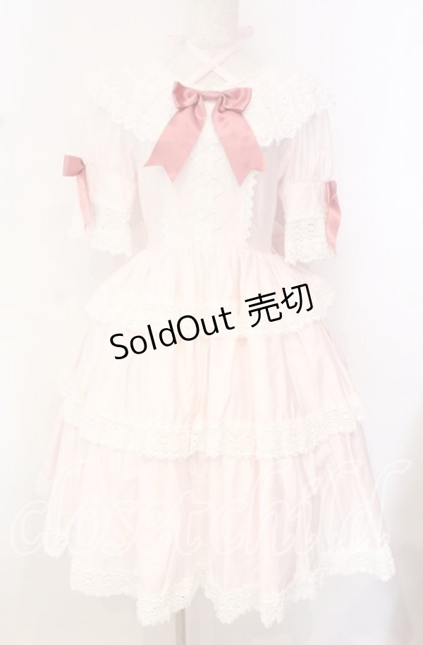 画像1: BABY,THE STARS SHINE BRIGHT / エリザベスドールワンピース  ピンク O-25-10-20-007-BA-OP-OW-OS (1)