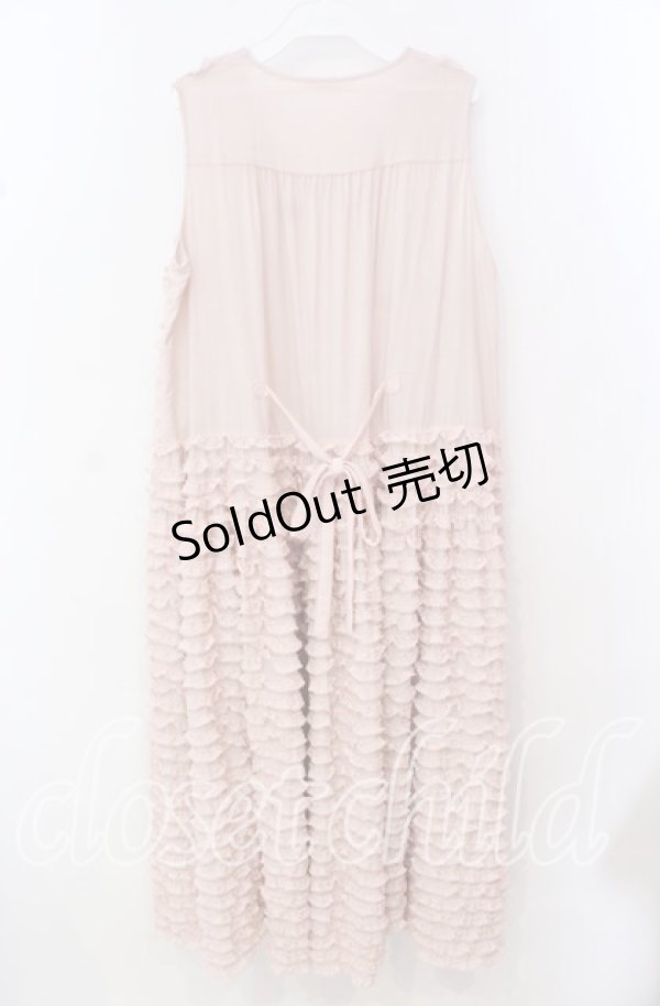 画像3: PINK HOUSE / フロッキードットチュールフリル使いローンワンピース  ピンク O-25-10-20-089-LO-OP-IG-ZT354 (3)