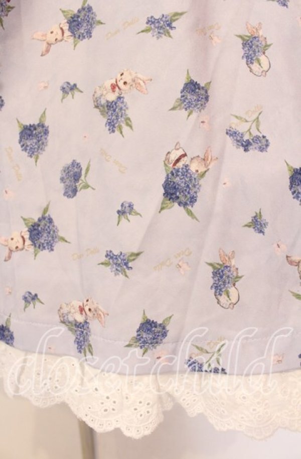 画像3: Doll Paradise / ヨーク切り替え紫陽花うさぎ柄ワンピース M ラベンダー O-25-10-20-008-LO-OP-OW-OS (3)