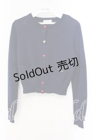 画像: MILK / BeBeハートカーデ  ネイビー O-25-10-20-012-ML-TO-OW-OS