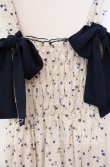 画像2: Another Branch olive des olive / 【マルチWAY】肩ひもアレンジシャーリングジャンスカ F アイボリー×ネイビー O-25-10-20-013-LO-OP-OW-OS (2)