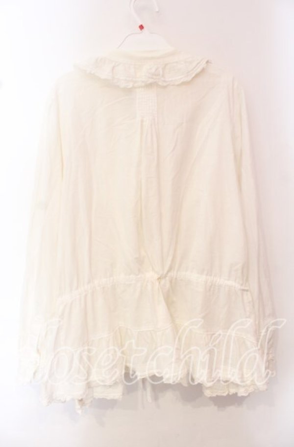 画像4: PINK HOUSE / ローンタックオーバーブラウス【お直しあり】  シロ O-25-10-21-028-LO-BL-IG-OS (4)